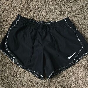 Nike Black Running Shorts with Elastic Waistband
